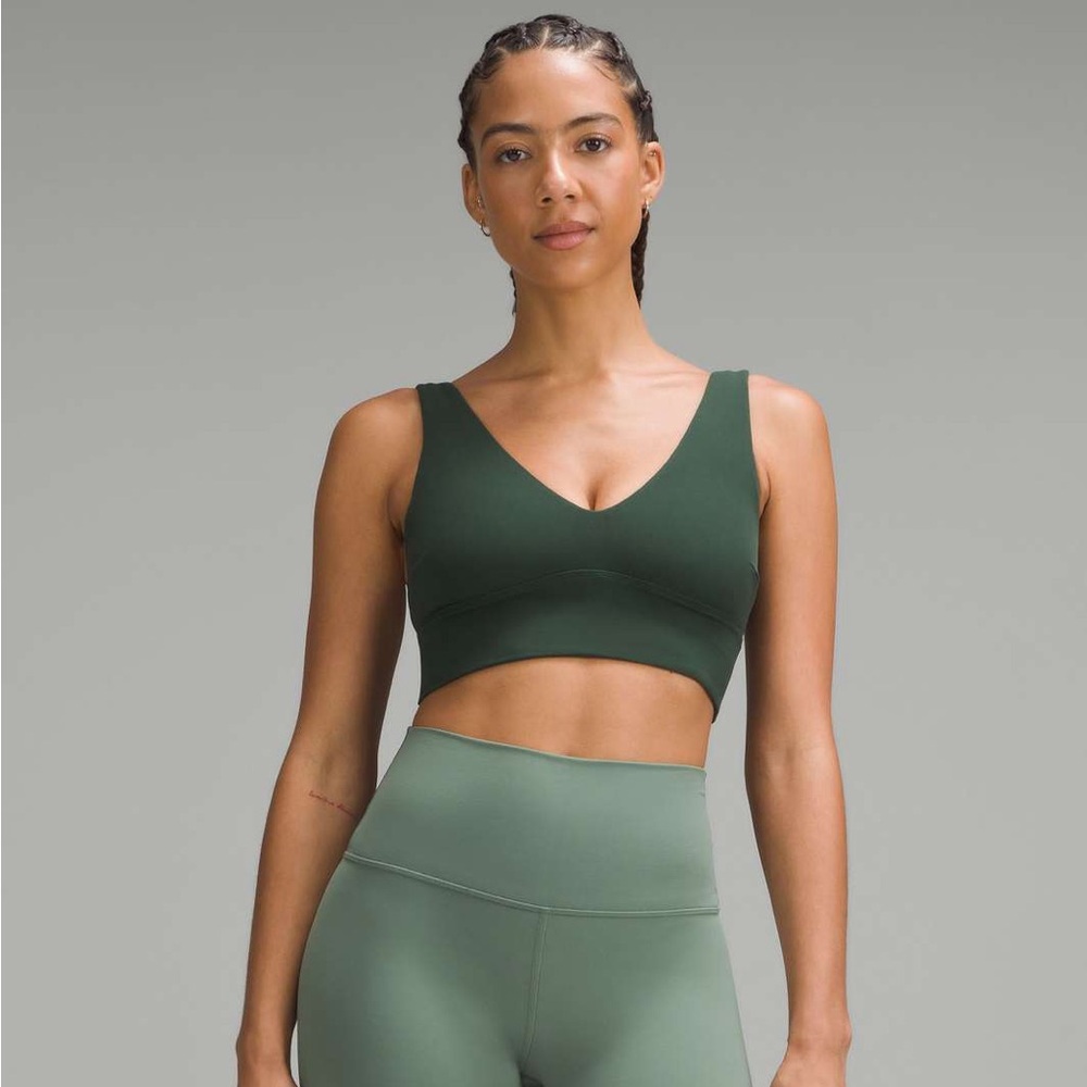 Lululemon Align V-Neck Bra C/D Legacy Green NWT